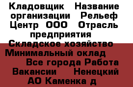 Кладовщик › Название организации ­ Рельеф-Центр, ООО › Отрасль предприятия ­ Складское хозяйство › Минимальный оклад ­ 28 000 - Все города Работа » Вакансии   . Ненецкий АО,Каменка д.